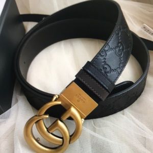 Gucci belt authentic GG double G belt